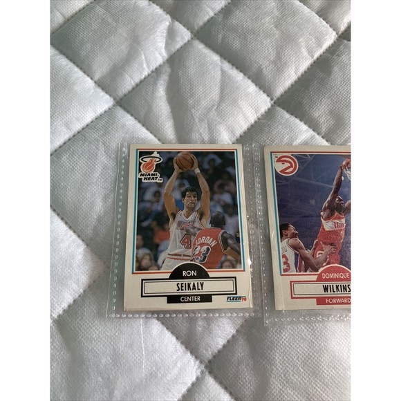 1990 Fleer NBA Basketball Cards Lot of 6, 2 Ron Seikalys, 2 Wilkins, GROOVY ☄️💎 - Picture 2 of 13